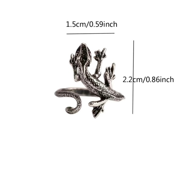 Retro Lizard Ring - Picture 6 of 6